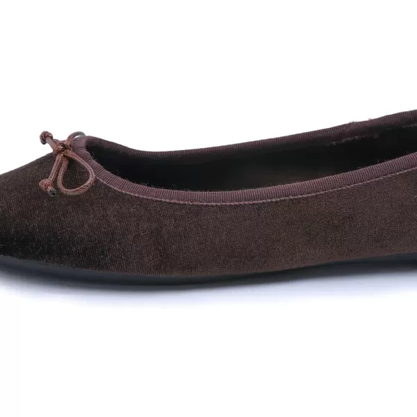 FEVERSOLE Women's Ultra Soft Colorful Memory Foam Cushioned Faux Suede Home Ballet Flats