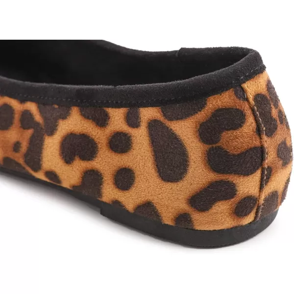 FEVERSOLE Women's Ultra Soft Colorful Memory Foam Cushioned Faux Suede Home Ballet Flats