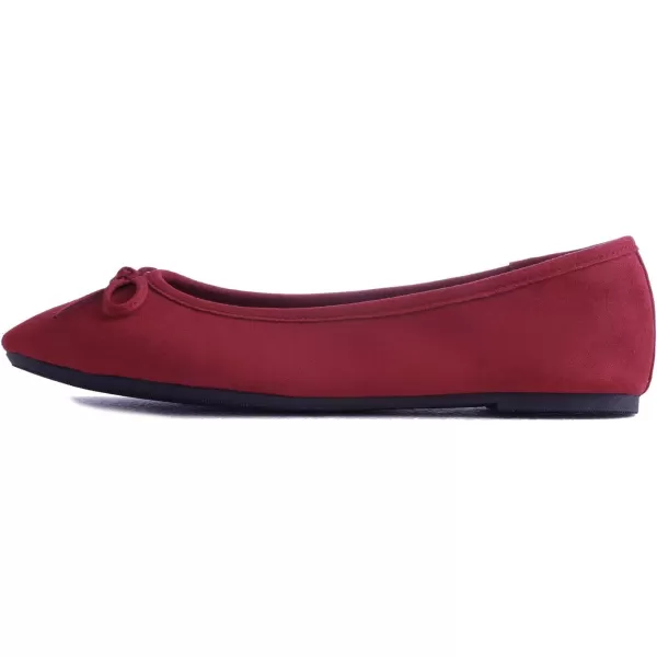 FEVERSOLE Women's Ultra Soft Colorful Memory Foam Cushioned Faux Suede Home Ballet Flats
