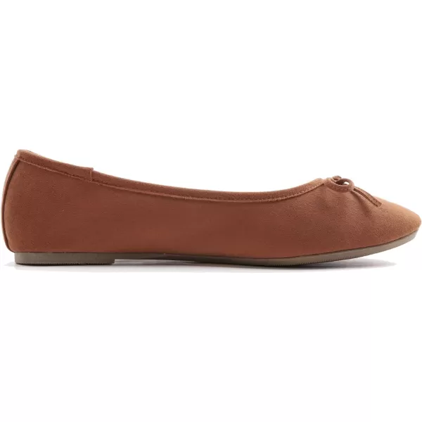 FEVERSOLE Women's Ultra Soft Colorful Memory Foam Cushioned Faux Suede Home Ballet Flats
