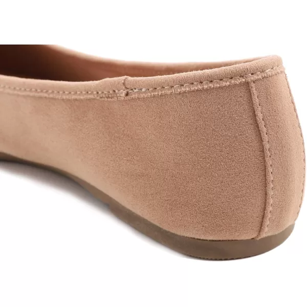 FEVERSOLE Women's Ultra Soft Colorful Memory Foam Cushioned Faux Suede Home Ballet Flats