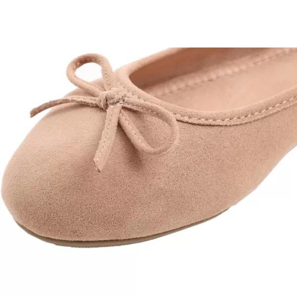 FEVERSOLE Women's Ultra Soft Colorful Memory Foam Cushioned Faux Suede Home Ballet Flats