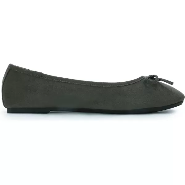 FEVERSOLE Women's Ultra Soft Colorful Memory Foam Cushioned Faux Suede Home Ballet Flats