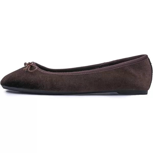 FEVERSOLE Women's Ultra Soft Colorful Memory Foam Cushioned Faux Suede Home Ballet Flats