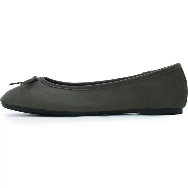 FEVERSOLE Women's Ultra Soft Colorful Memory Foam Cushioned Faux Suede Home Ballet Flats