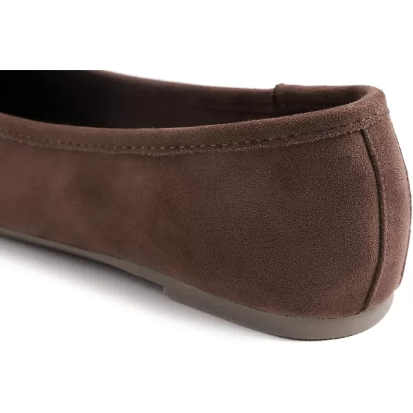 FEVERSOLE Women's Ultra Soft Colorful Memory Foam Cushioned Faux Suede Home Ballet Flats