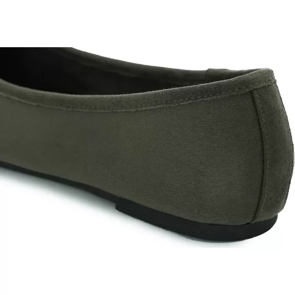 FEVERSOLE Women's Ultra Soft Colorful Memory Foam Cushioned Faux Suede Home Ballet Flats