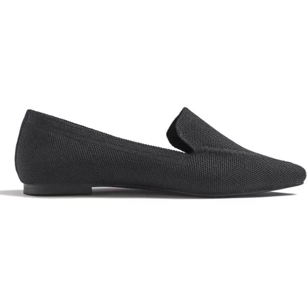 FEVERSOLE Women's Woven Pointy Fashion Cutouts Breathable Knit Flat Shoes