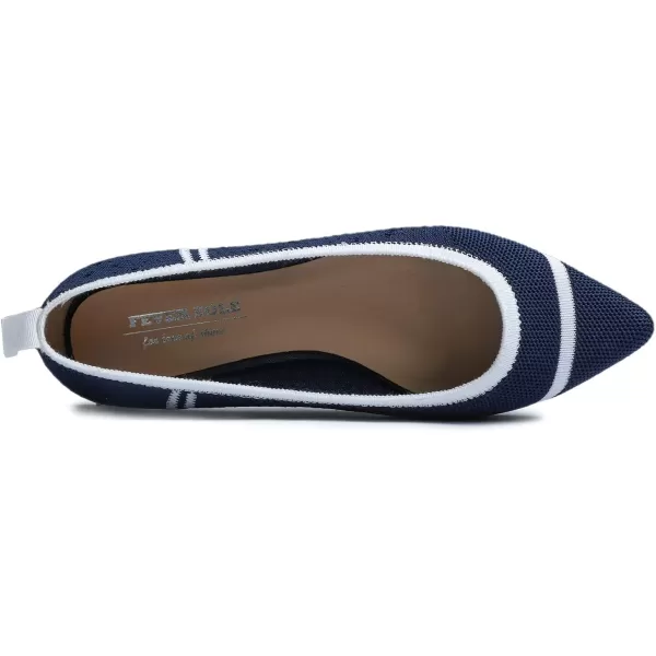 FEVERSOLE Women's Woven Pointy Fashion Cutouts Breathable Knit Flat Shoes