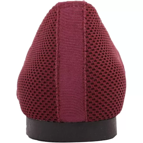 FEVERSOLE Women's Woven Pointy Fashion Cutouts Breathable Knit Flat Shoes