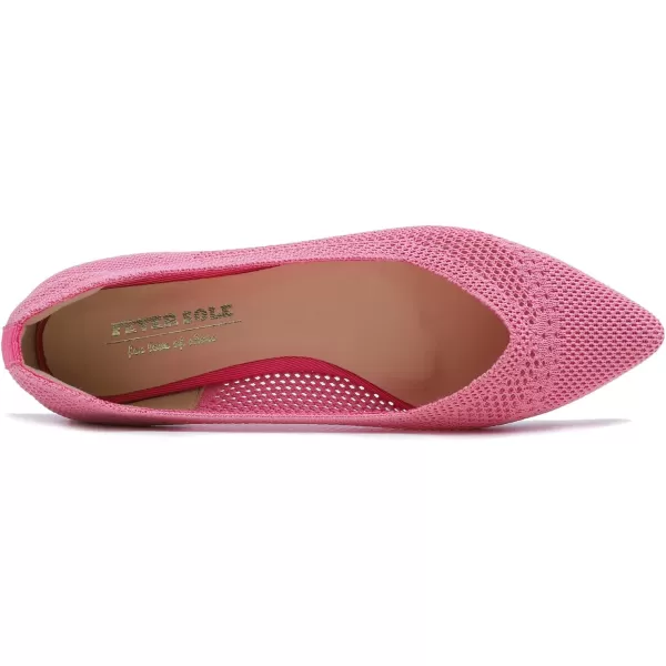 FEVERSOLE Women's Woven Pointy Fashion Cutouts Breathable Knit Flat Shoes