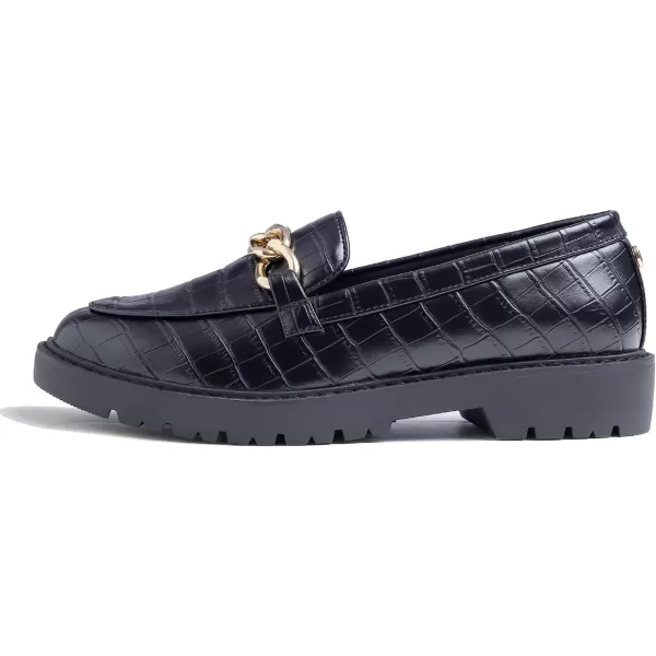 Feversole Women's Fashion Trim Deco Loafer Slippers