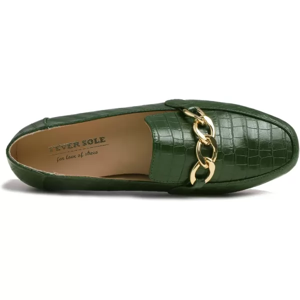Feversole Women's Fashion Trim Deco Loafer Slippers