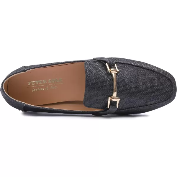 Feversole Women's Fashion Trim Deco Loafer Slippers