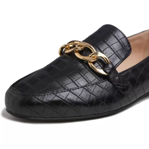 Feversole Women's Fashion Trim Deco Loafer Slippers