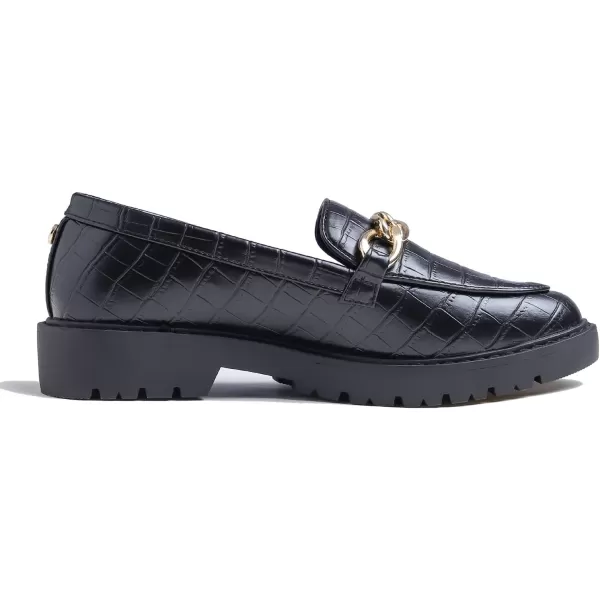 Feversole Women's Fashion Trim Deco Loafer Slippers