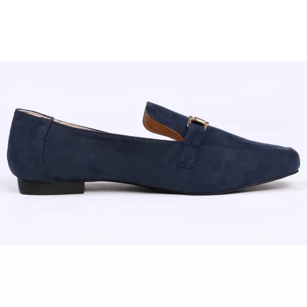 Feversole Women's Fashion Trim Deco Loafer Slippers