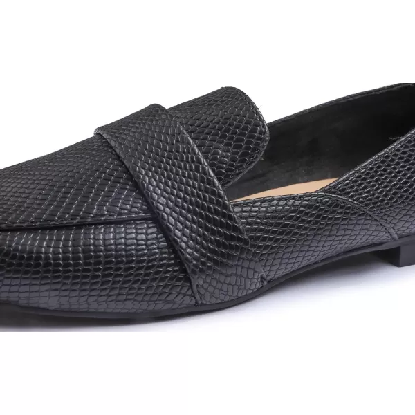 Feversole Women's Fashion Trim Deco Loafer Slippers