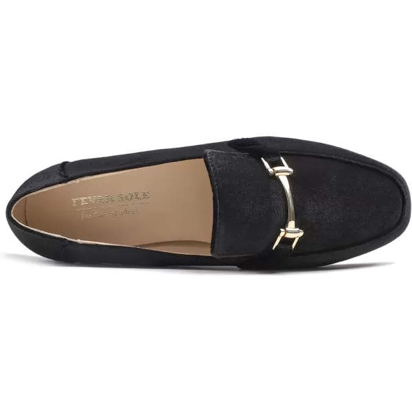 Feversole Women's Fashion Trim Deco Loafer Slippers