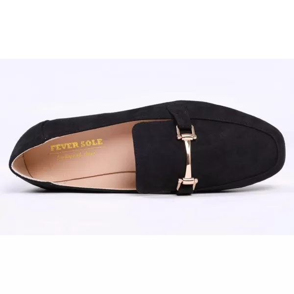 Feversole Women's Fashion Trim Deco Loafer Slippers