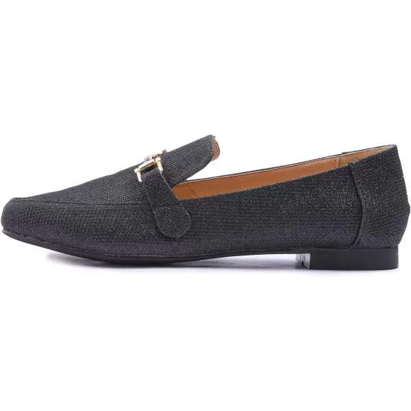 Feversole Women's Fashion Trim Deco Loafer Slippers