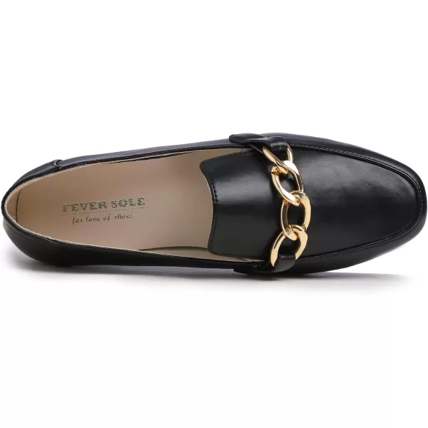 Feversole Women's Fashion Trim Deco Loafer Slippers