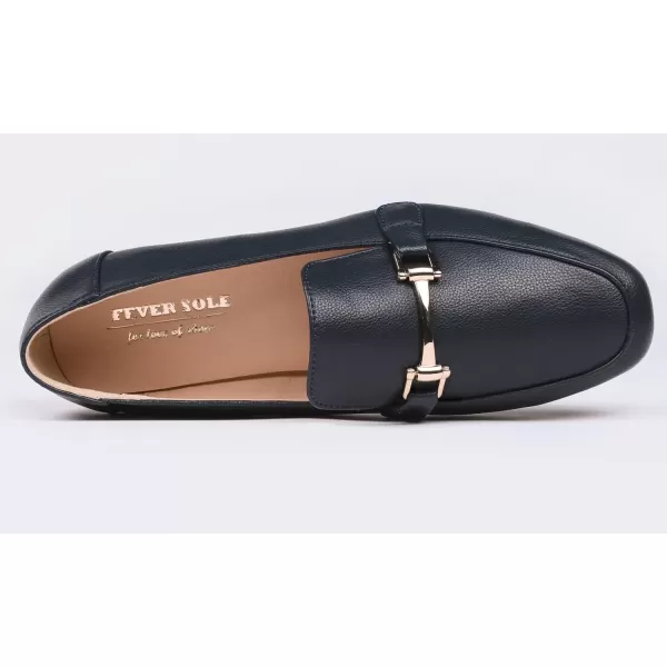 Feversole Women's Fashion Trim Deco Loafer Slippers