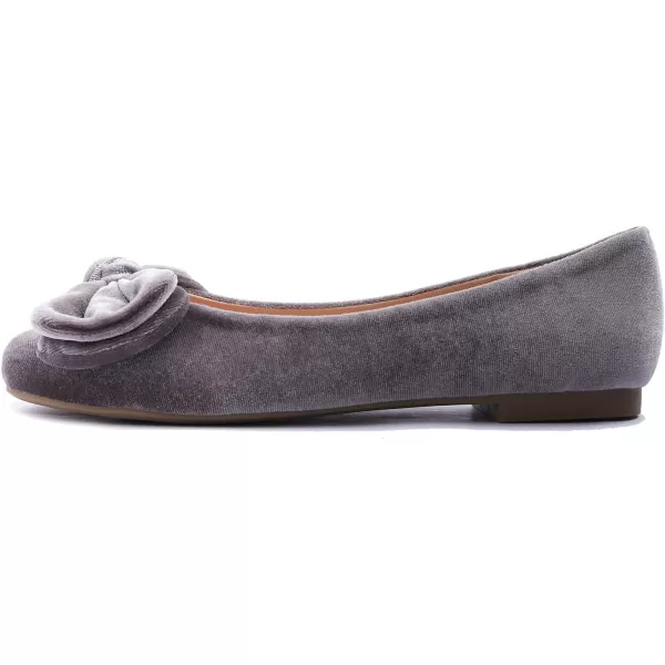Feversole Women's Round Toe Cute Bow Trim Ballet Flats