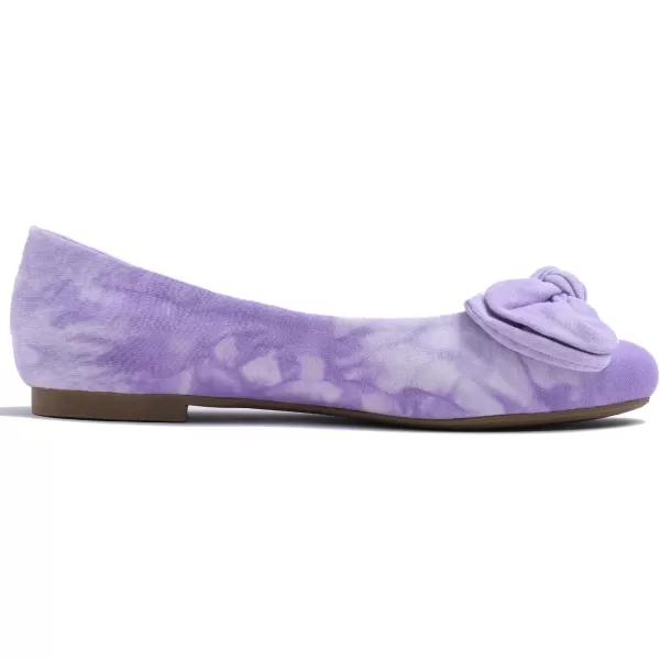 Feversole Women's Round Toe Cute Bow Trim Ballet Flats