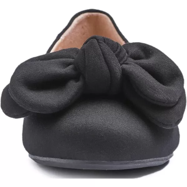 Feversole Women's Round Toe Cute Bow Trim Ballet Flats