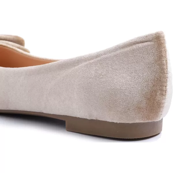 Feversole Women's Round Toe Cute Bow Trim Ballet Flats
