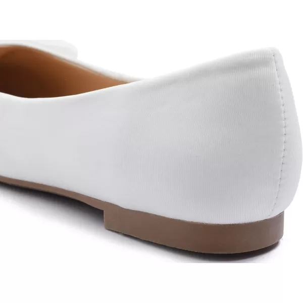 Feversole Women's Round Toe Cute Bow Trim Ballet Flats