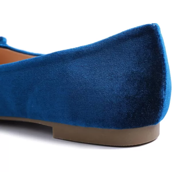 Feversole Women's Round Toe Cute Bow Trim Ballet Flats