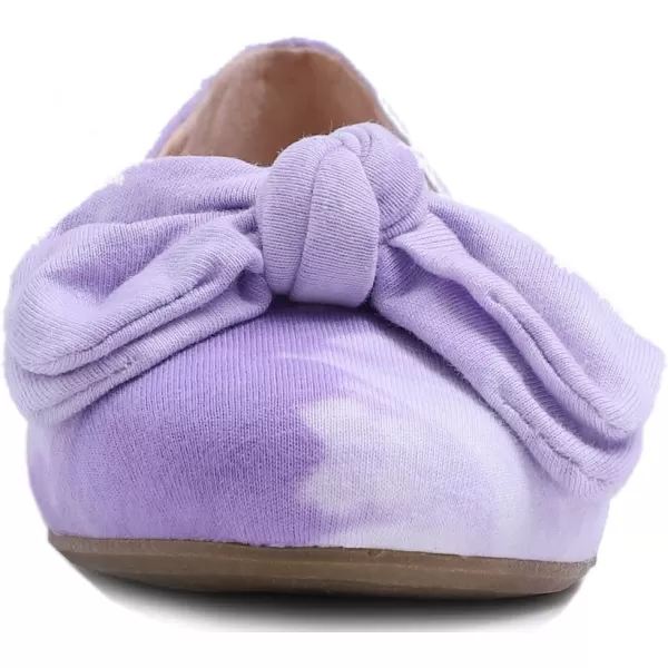 Feversole Women's Round Toe Cute Bow Trim Ballet Flats