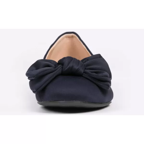 Feversole Women's Round Toe Cute Bow Trim Ballet Flats
