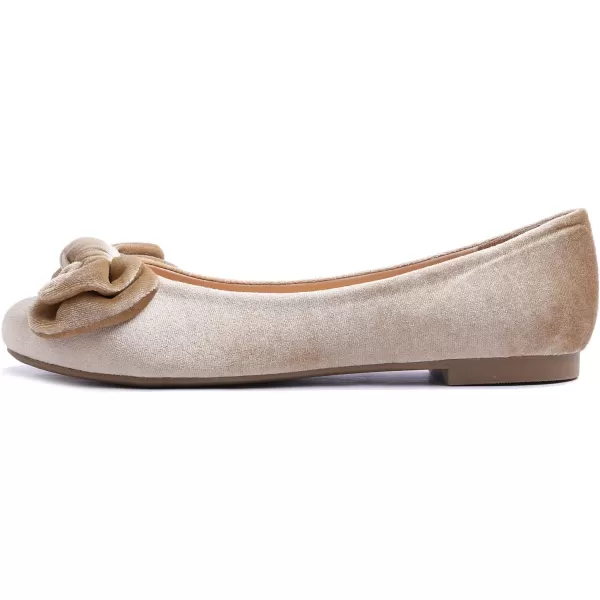 Feversole Women's Round Toe Cute Bow Trim Ballet Flats