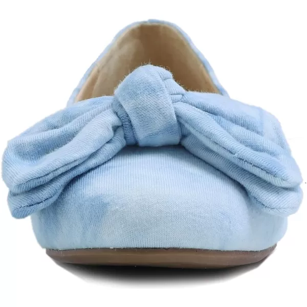 Feversole Women's Round Toe Cute Bow Trim Ballet Flats