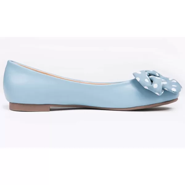 Feversole Women's Round Toe Cute Bow Trim Ballet Flats