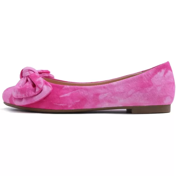 Feversole Women's Round Toe Cute Bow Trim Ballet Flats