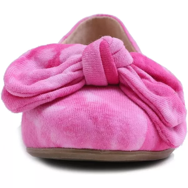 Feversole Women's Round Toe Cute Bow Trim Ballet Flats