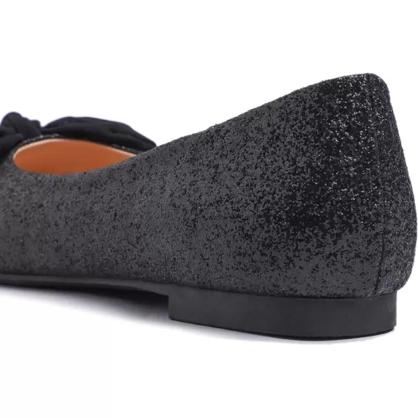 Feversole Women's Round Toe Cute Bow Trim Ballet Flats