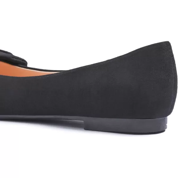 Feversole Women's Round Toe Cute Bow Trim Ballet Flats