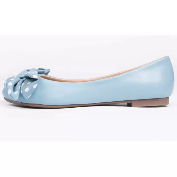 Feversole Women's Round Toe Cute Bow Trim Ballet Flats