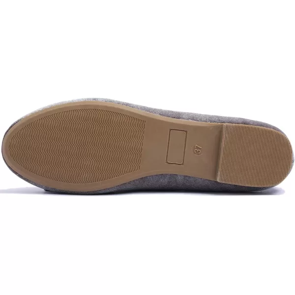 Feversole Women's Round Toe Cute Bow Trim Ballet Flats