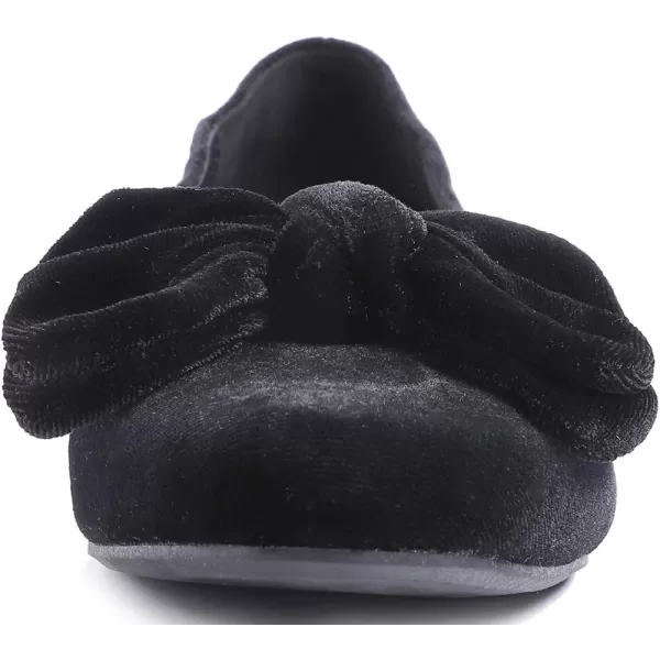 Feversole Women's Round Toe Cute Bow Trim Ballet Flats