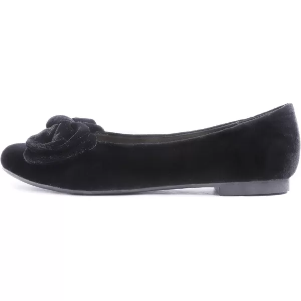 Feversole Women's Round Toe Cute Bow Trim Ballet Flats
