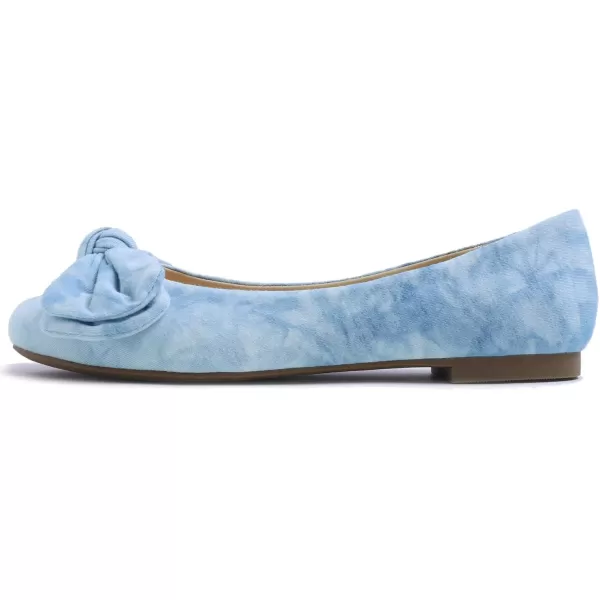 Feversole Women's Round Toe Cute Bow Trim Ballet Flats