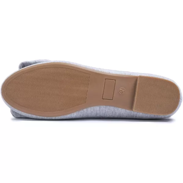 Feversole Women's Round Toe Cute Bow Trim Ballet Flats