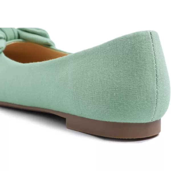 Feversole Women's Round Toe Cute Bow Trim Ballet Flats
