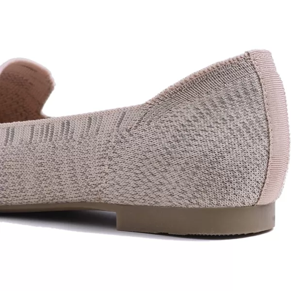 Feversole Women's Woven Fashion Breathable Knit Flat Shoes